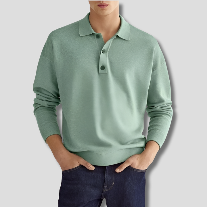 Herre bomuldspoloshirt