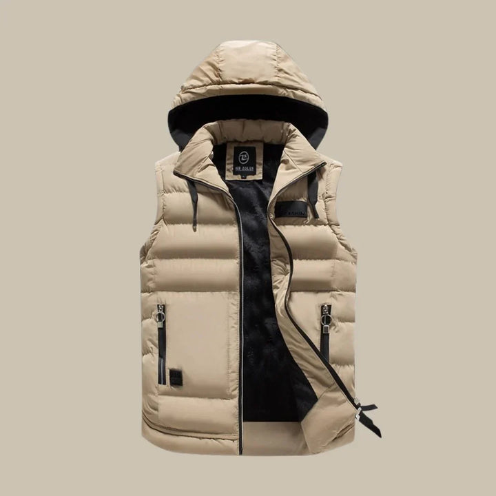 Polstret bodywarmer til mænd