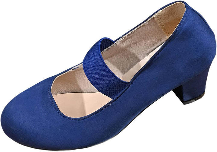 Velourpumps med elastikrem – Amelie Oktoberfest 2026