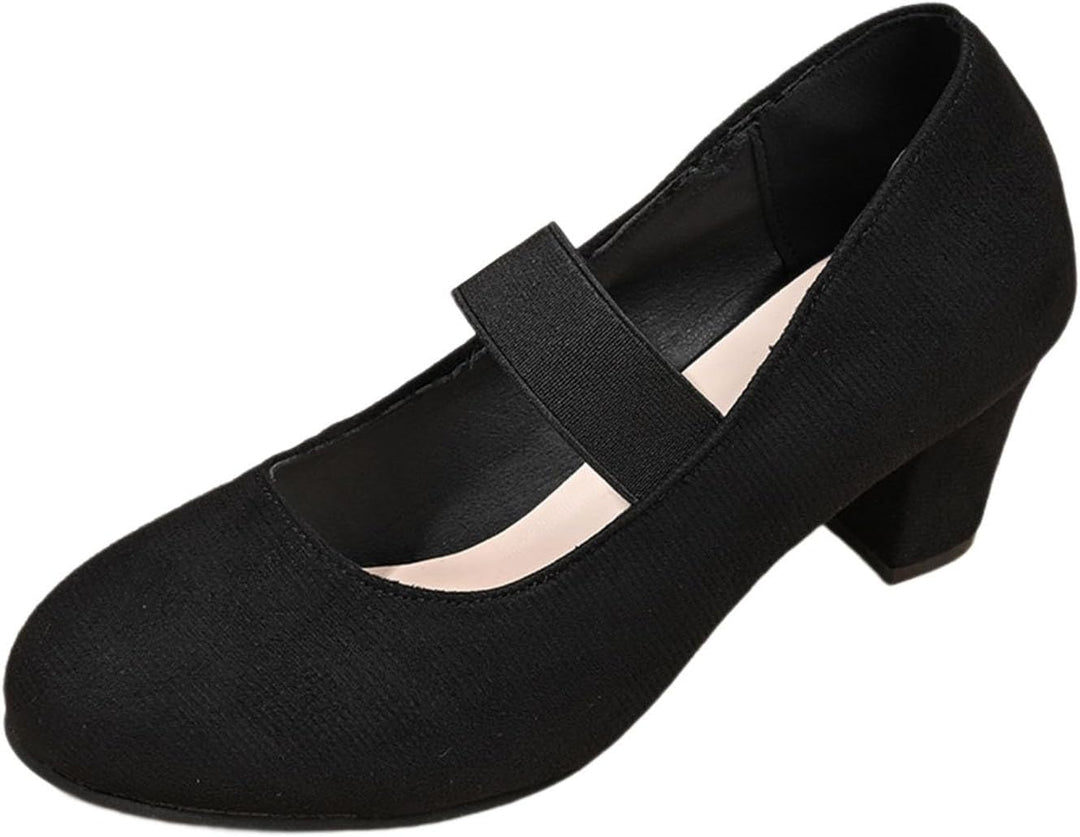 Velourpumps med elastikrem – Amelie Oktoberfest 2026