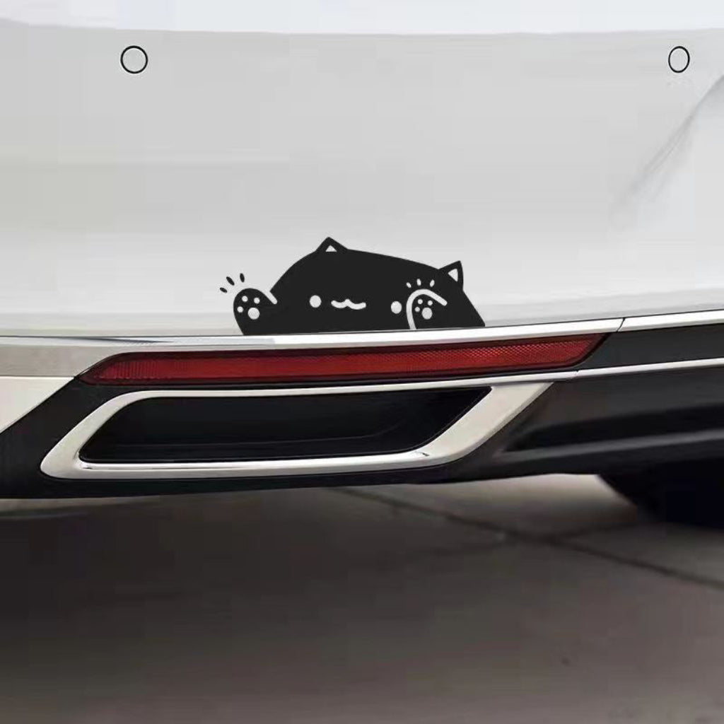 Cat Knocking On Window Car Sticker Kitten Decal For Auto Windows Scratch Covering Pet Decor Vinyl Adhesive Automotive Decal