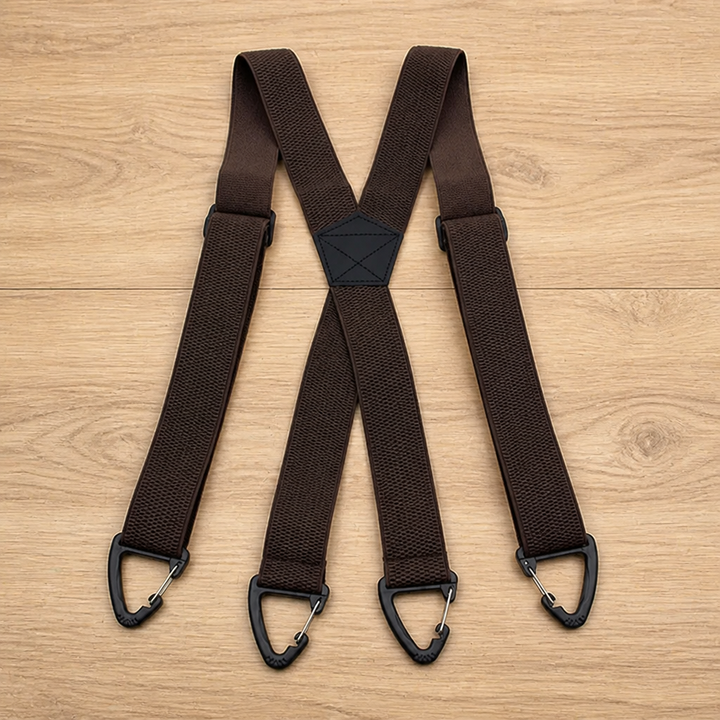 Elastiske seler til herrer, 3,8 cm brede med metalclips, X- eller Y-ryg