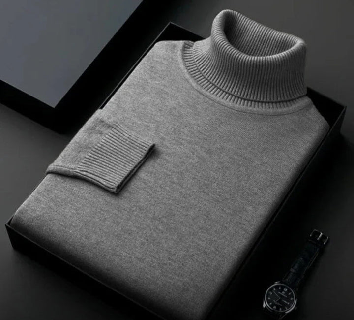Cashmere rullekravetrøje til mænd – Silvano