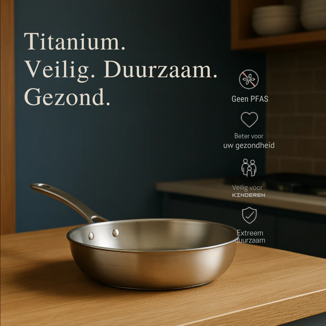 Wokpande i titanium med flad bund – bæredygtige og sikre køkkenredskaber til sund madlavning