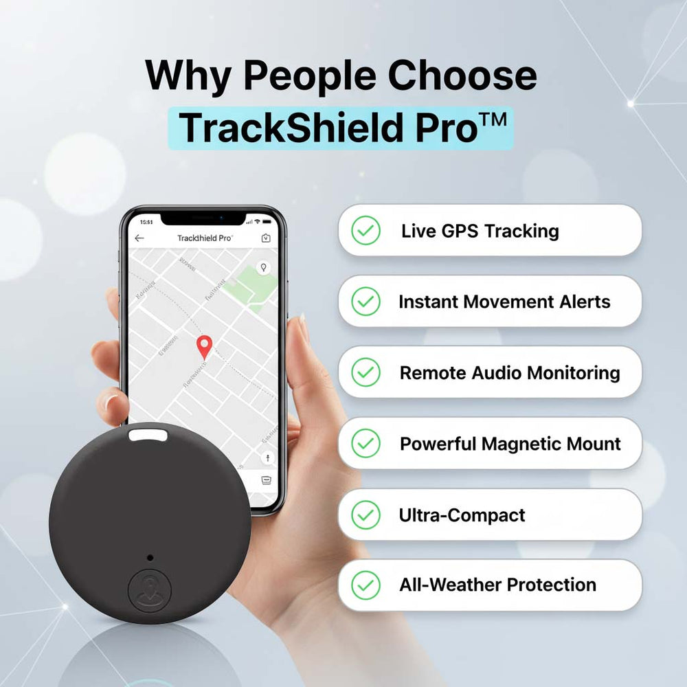 Magnetisk mini-GPS-tracker med realtidsposition, bevægelsesalarmer og lydovervågning