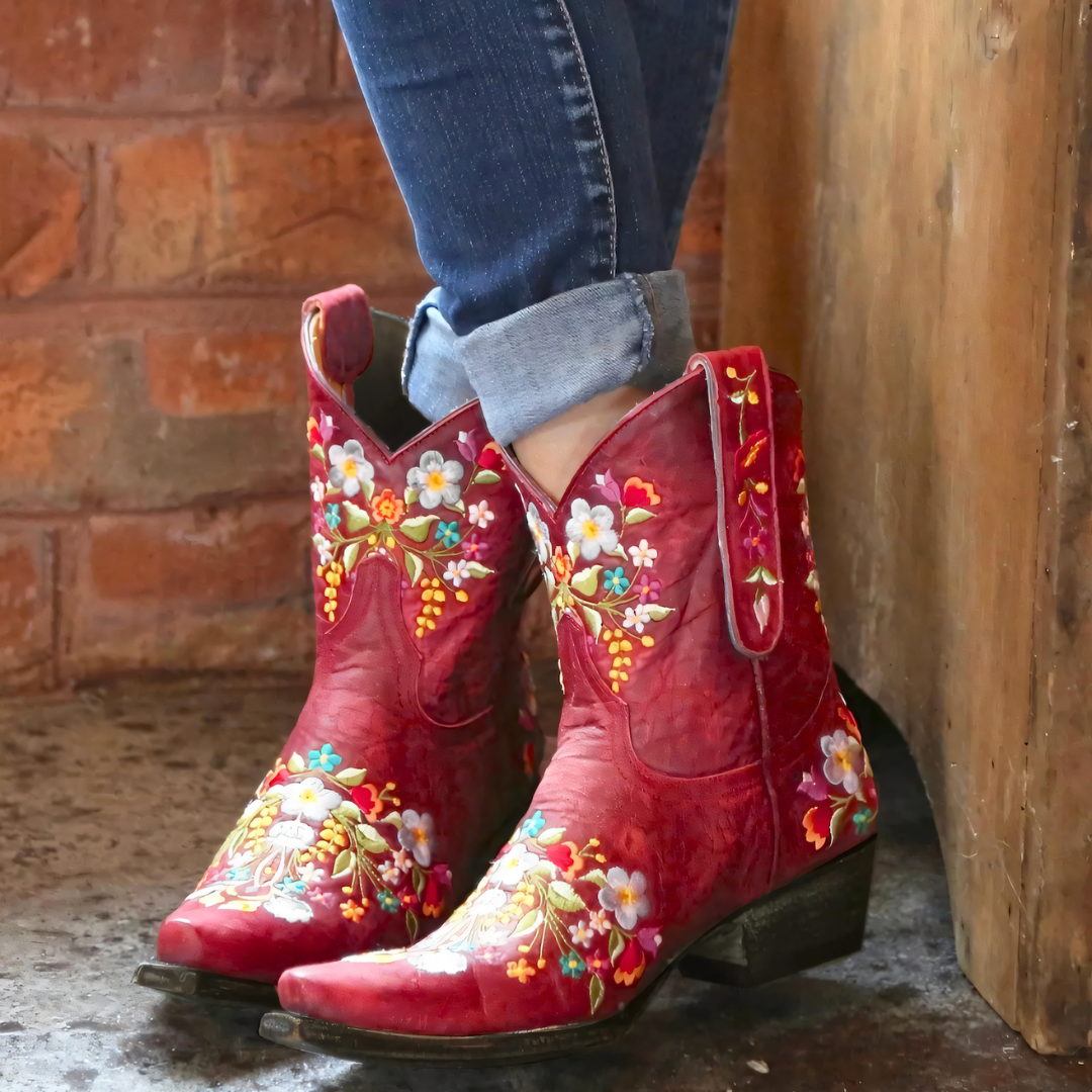 Vandtætte vintage cowgirl-støvler - Sierra