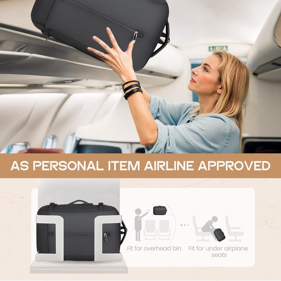 40L udvidelig vandtæt rejserygsæk med USB-port og 17" laptoprum – AirVoyage (Køb 1, få 1 GRATIS-kampagne)