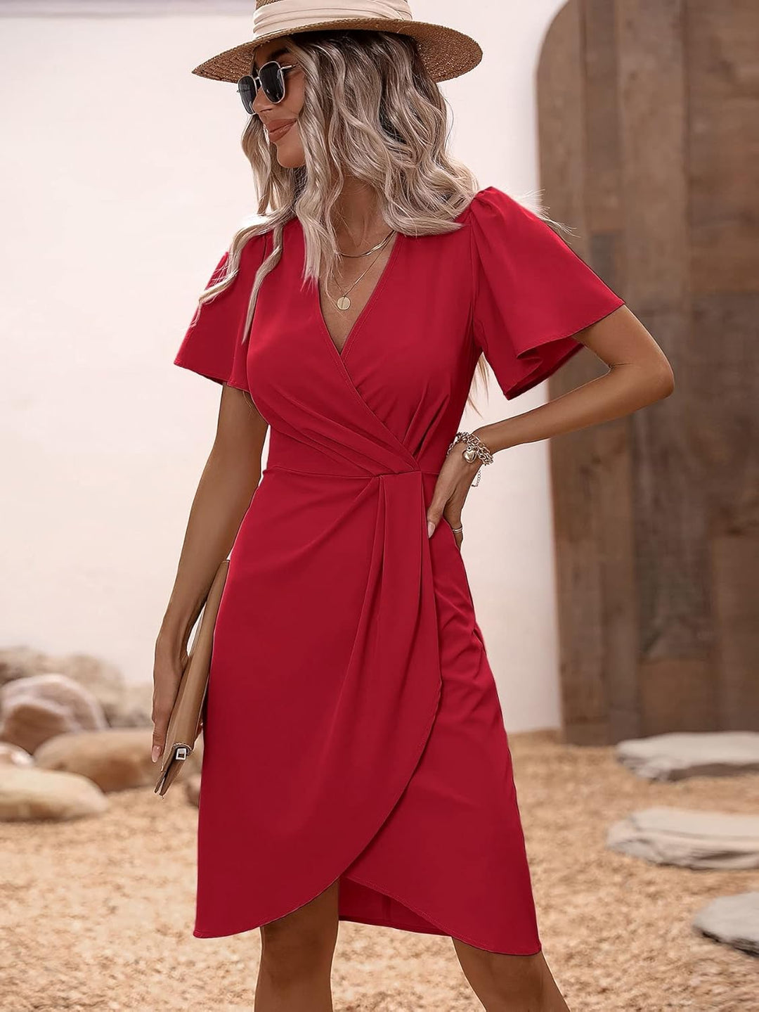 Trendy wrap-kjole - Serafina