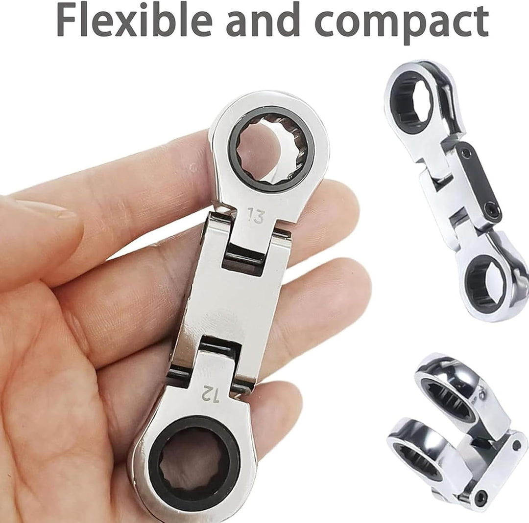 Double Drive Flex-hoved skraldenøgle – Torvex