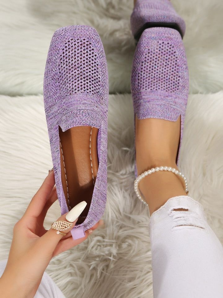 Ortopædiske slip-on-sneakers til damer med blød indersål og åndbart mesh