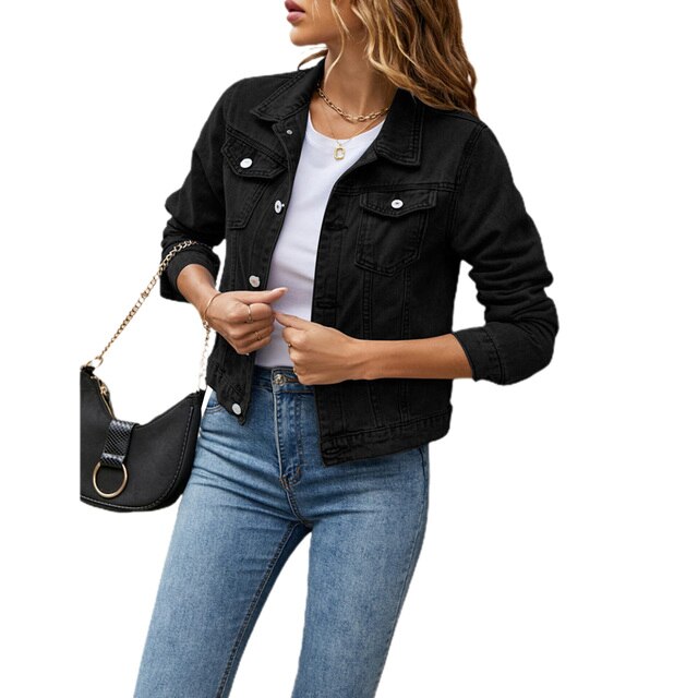 Trendy denimjakke til damer med behagelig pasform – Malina