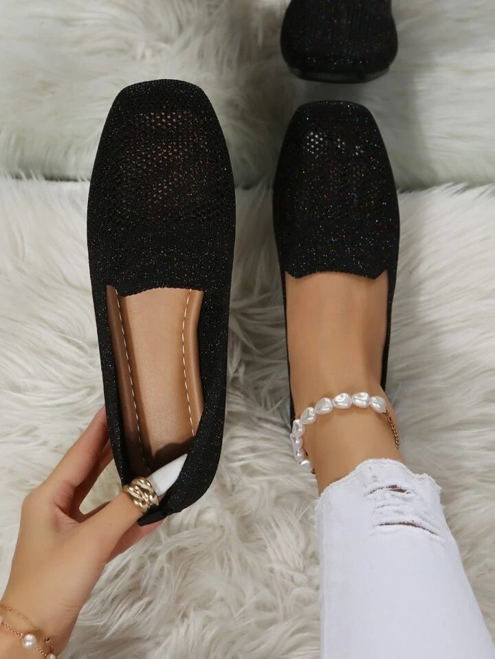 Ortopædiske slip-on-sneakers til damer med blød indersål og åndbart mesh