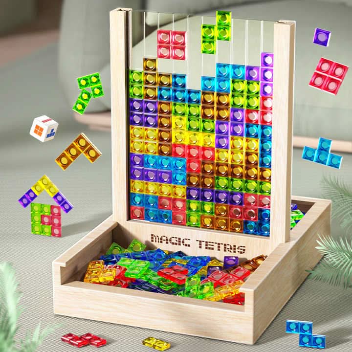 EcoBlock Tetris Board – Bæredygtigt Tetris-puslespil for hele familien