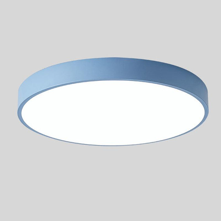 Rund Nordic Macaron-loftlampe i træ