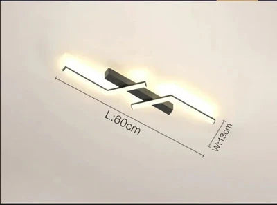 Moderne LED-loftlampe – Geometrisk lampe