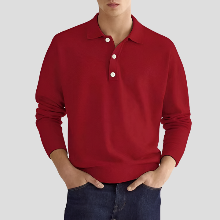 Herre bomuldspoloshirt