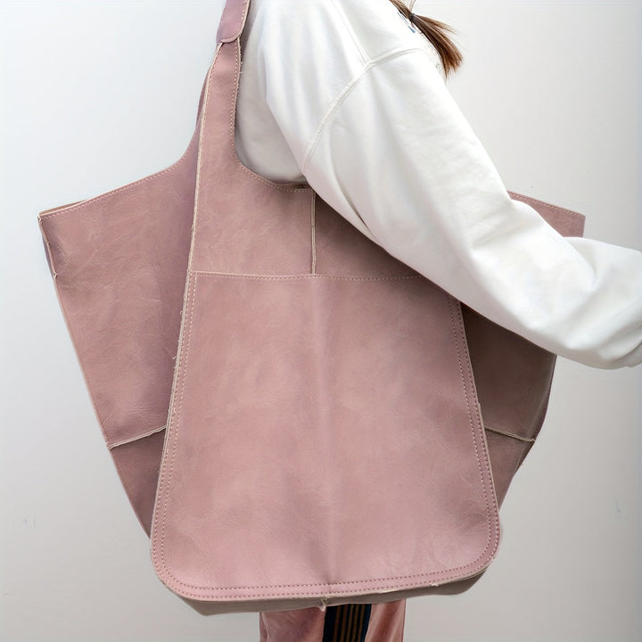 RetroWave Stor Strandtaske – Elegant og Funktionel