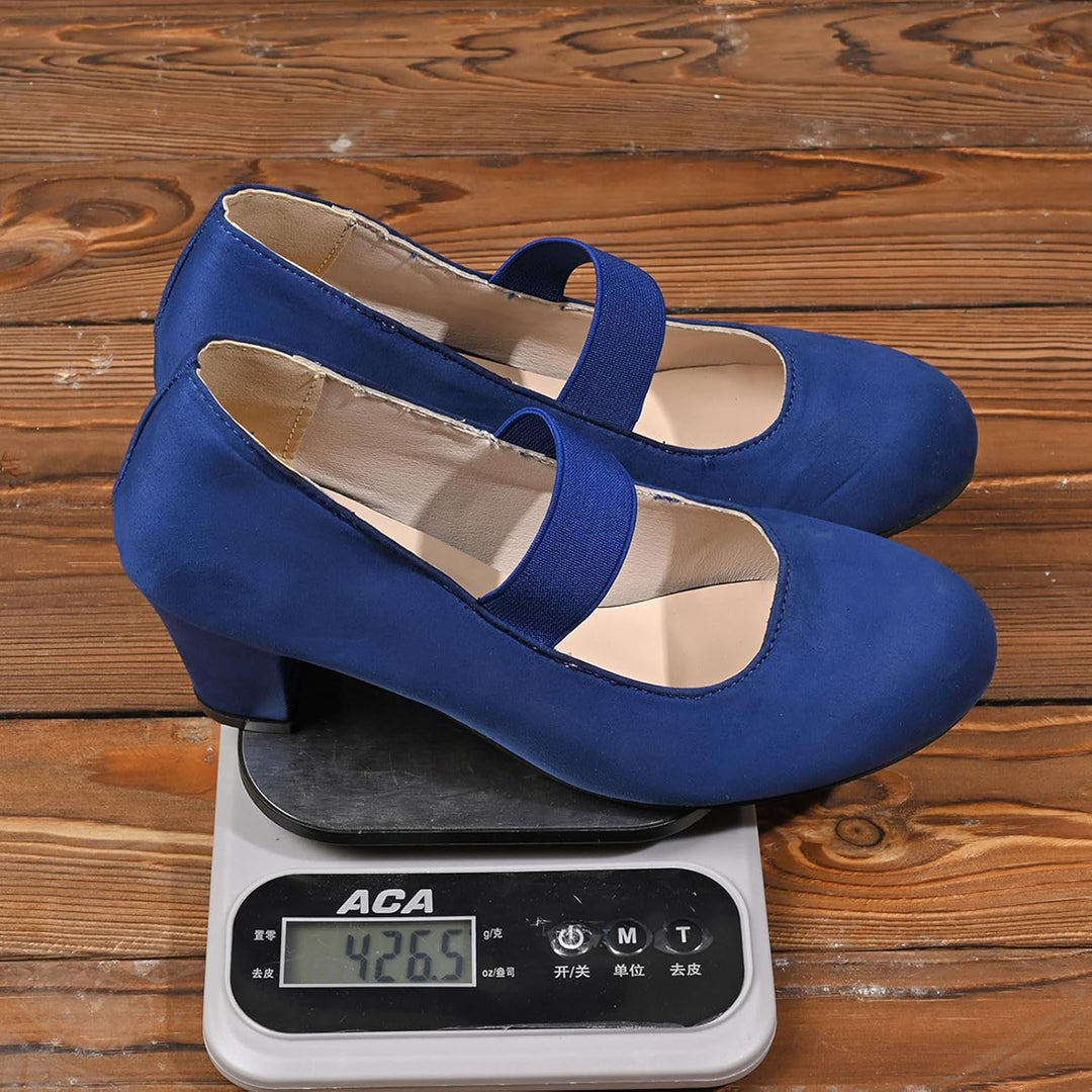 Velourpumps med elastikrem – Amelie Oktoberfest 2026