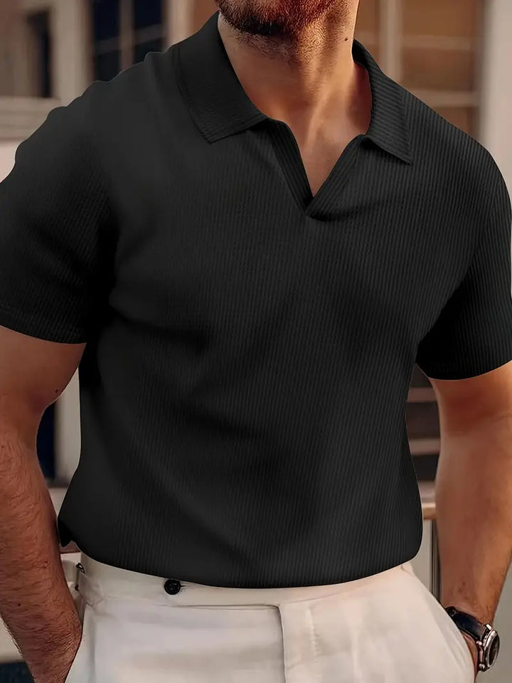Herre poloshirt med korte ærmer, afslappet
