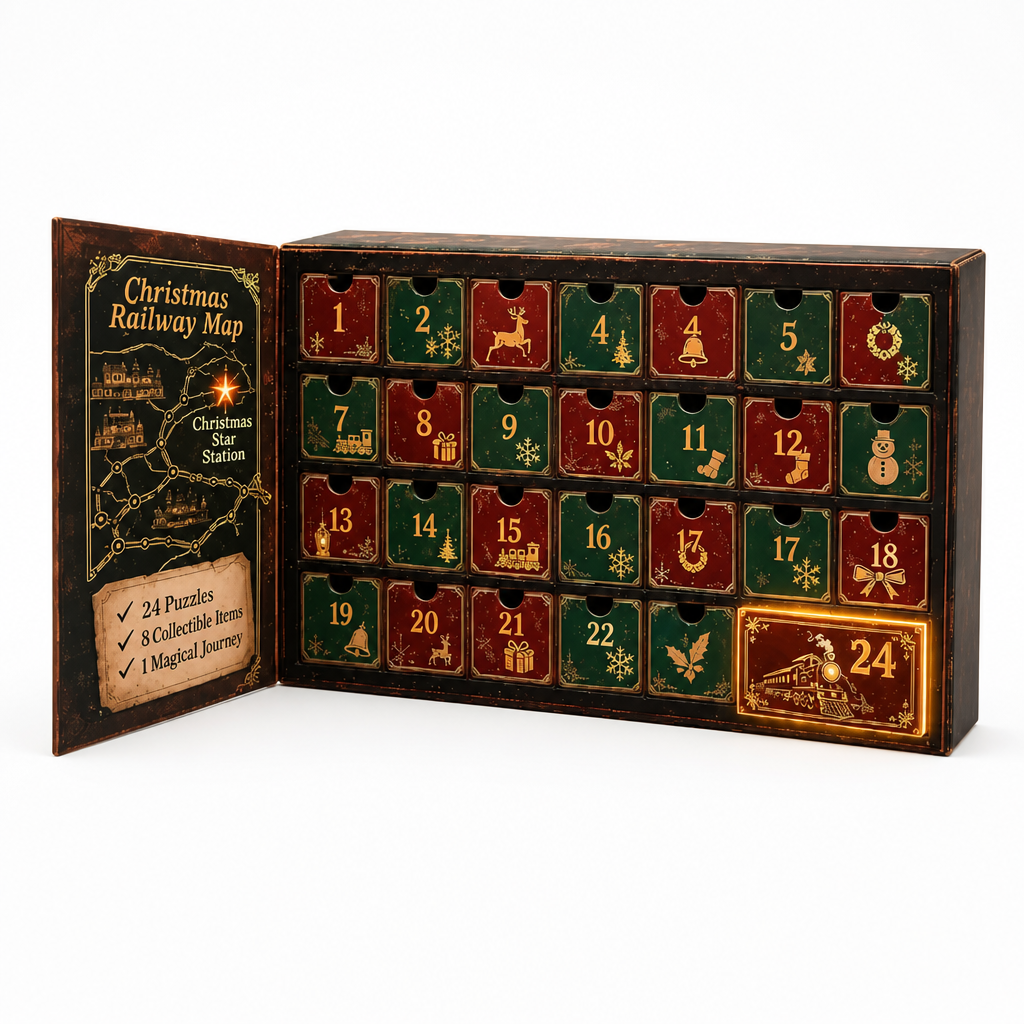 Escape room-julekalender med 24 gåder og 6 hemmelige temaer