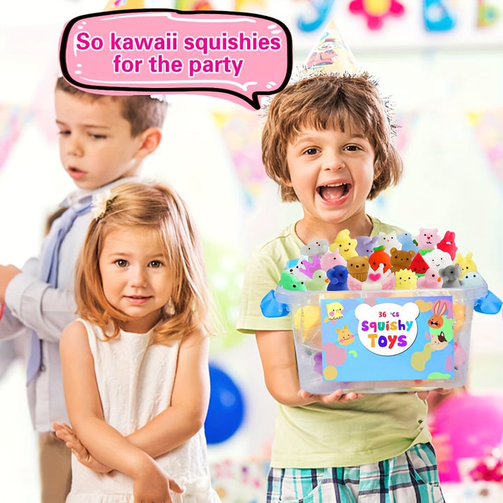 36 søde squishy-dyr som legetøj - KawaiiKnijpjes