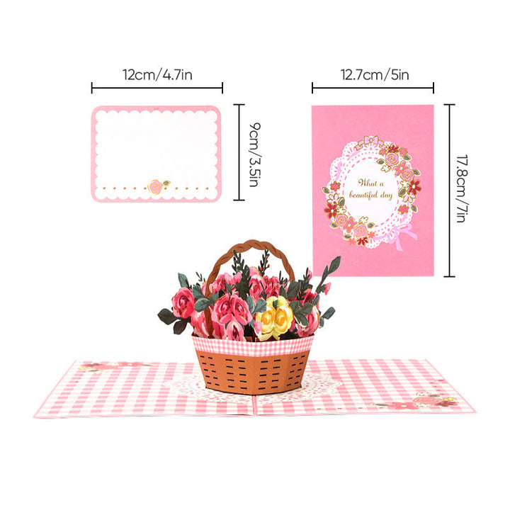 Mors Dag-3D-blomsterkort, unik erindring til hende