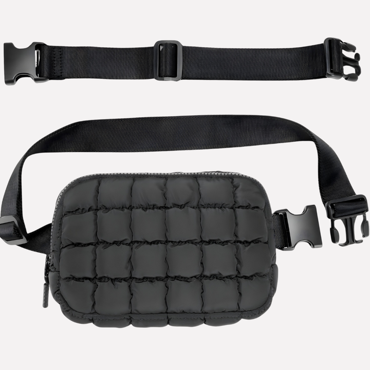 Quilted Mini Taske med Ekstra-Lang Rem