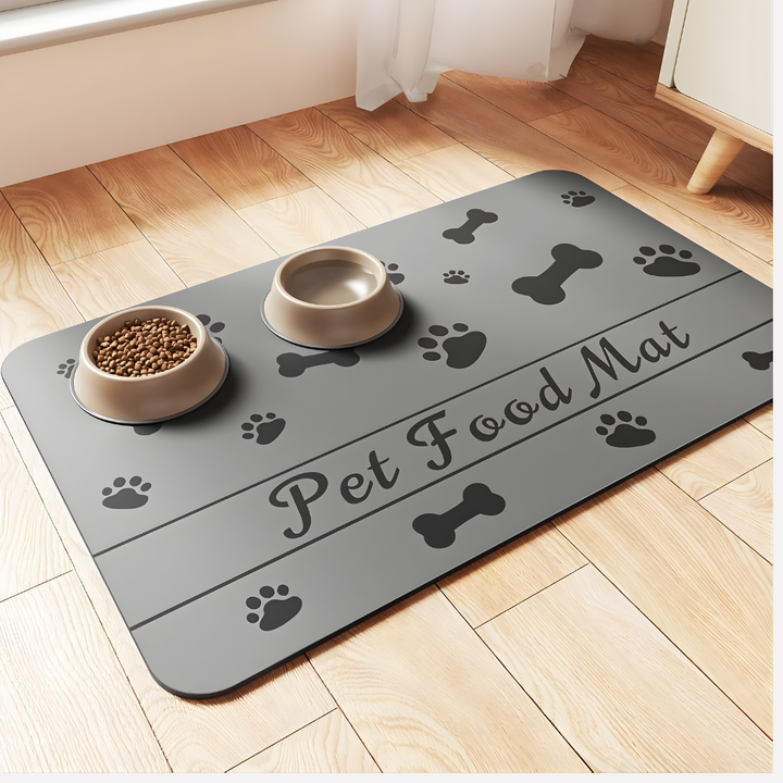 Pet Fodringsmat - Absorberende Pet Placemat til Mad og Vand Skål