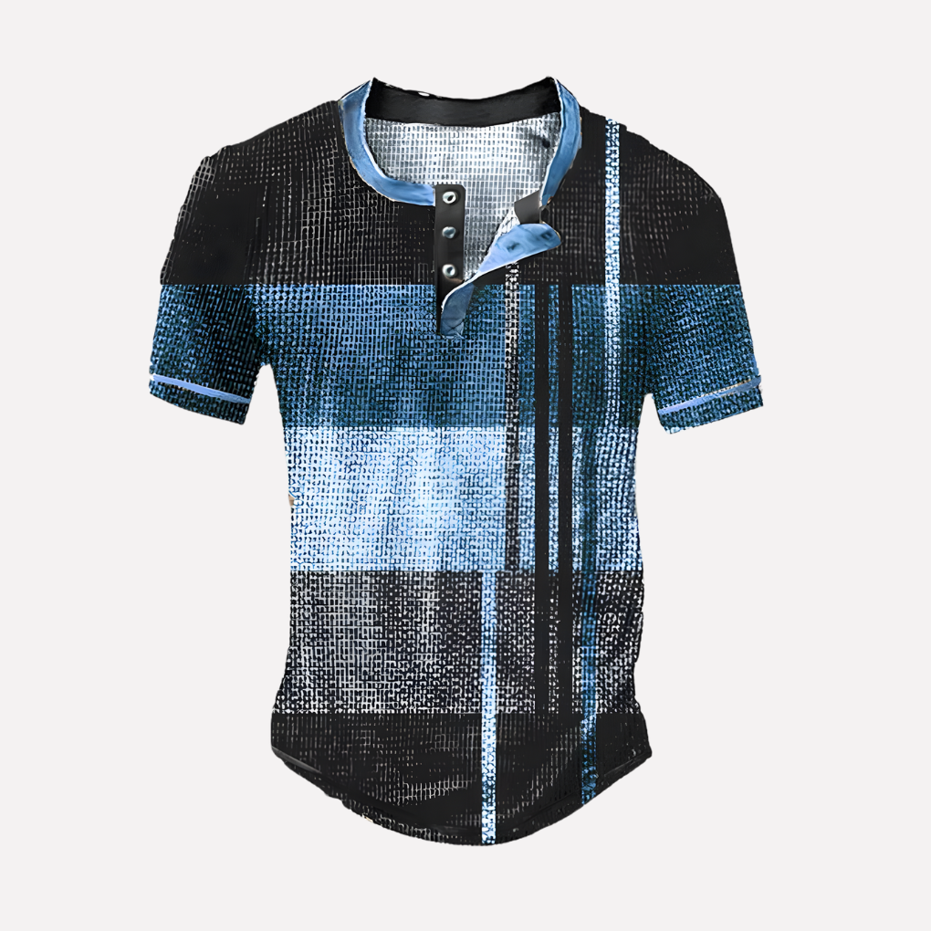 Mænds Waffle Strik Casual T-shirt
