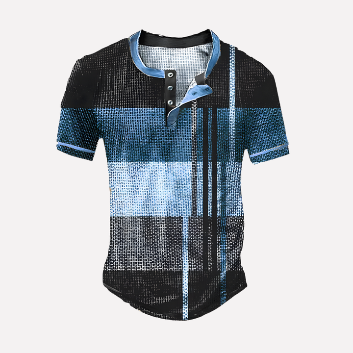 Mænds Waffle Strik Casual T-shirt