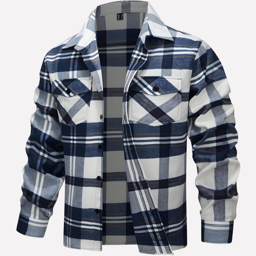 Mænds Plaid Flannel Skjorte