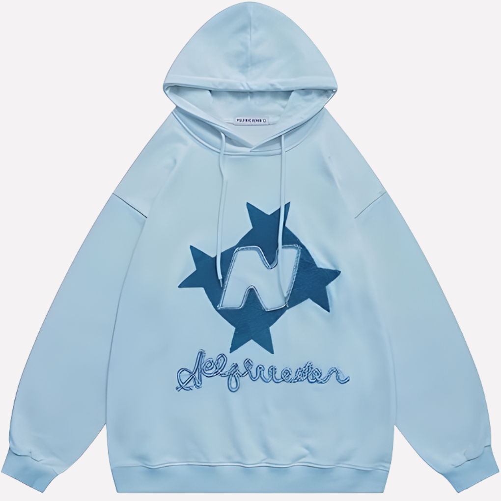 Kvinders Oversized Grafisk Hoodie