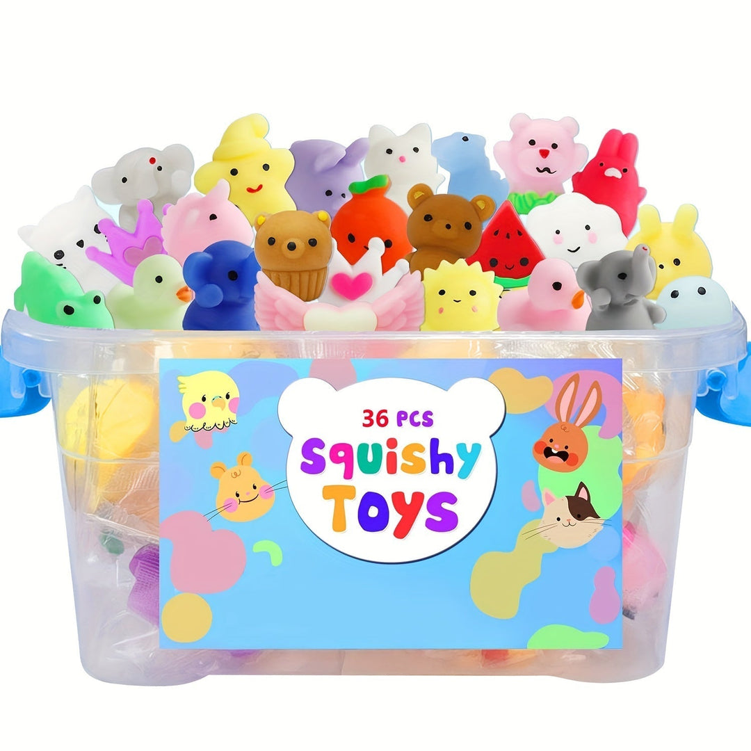 36 søde squishy-dyr som legetøj - KawaiiKnijpjes