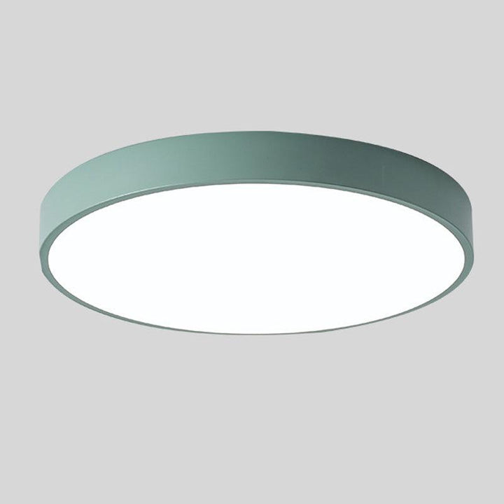 Slank rund loftlampe, moderne minimalistisk skær til hjemmet