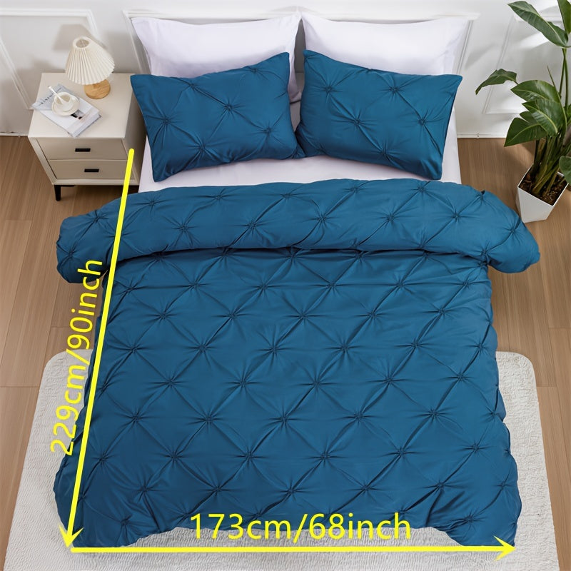 Elegant sengetøjssæt med pintuck-detaljer