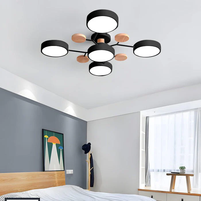 Loftlampe til flush-montering, moderne LED-belysning til rummet