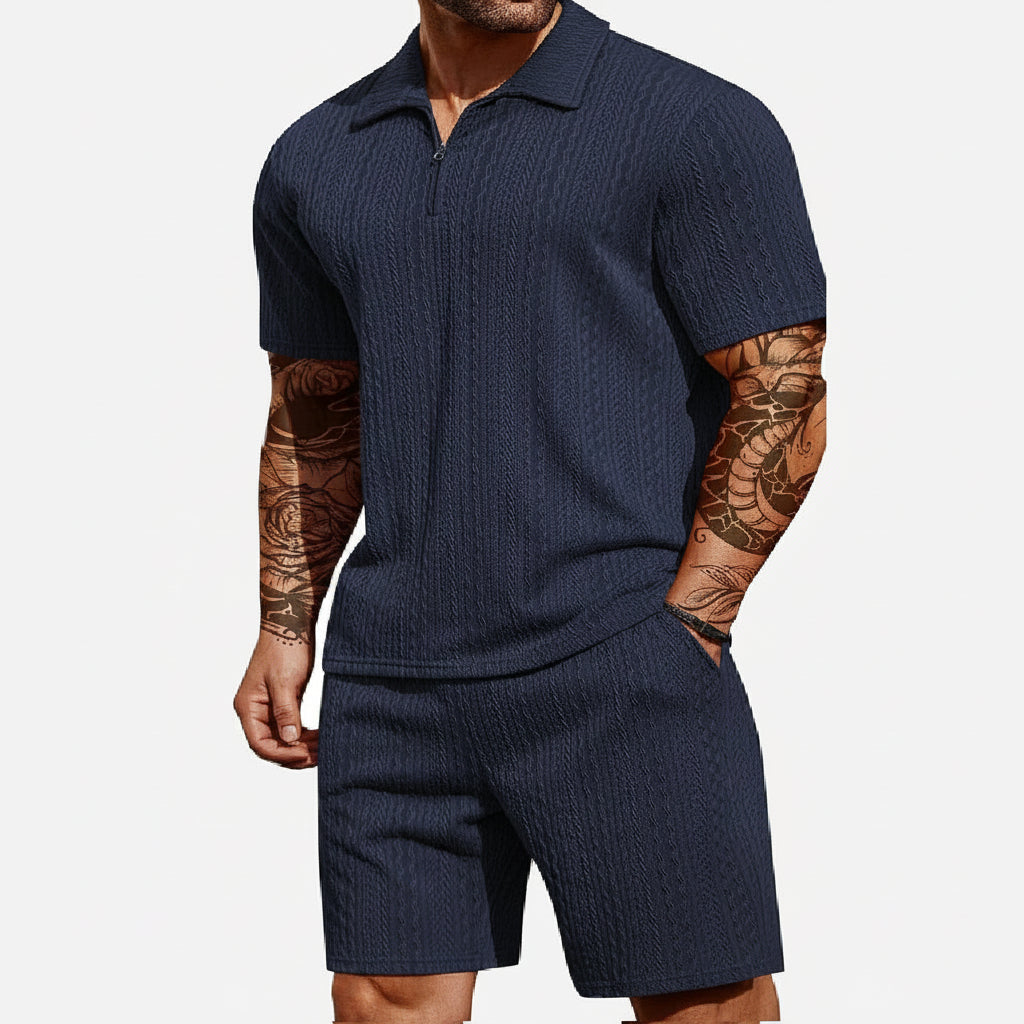 Cross-border European-size Best-selling Mens Summer Plaid