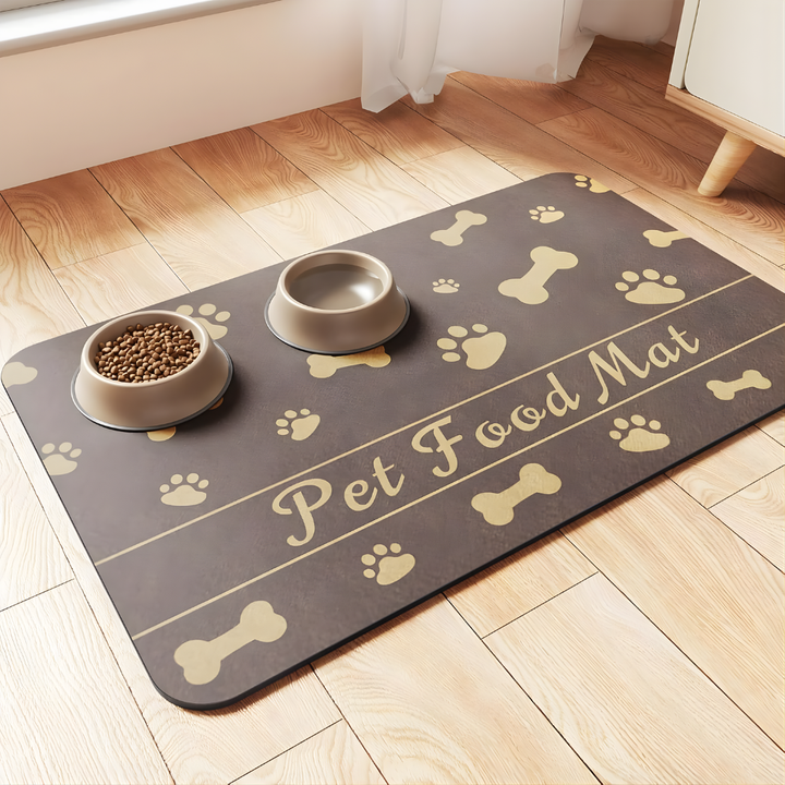 Pet Fodringsmat - Absorberende Pet Placemat til Mad og Vand Skål