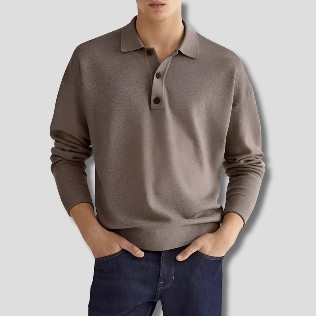 Herre bomuldspoloshirt
