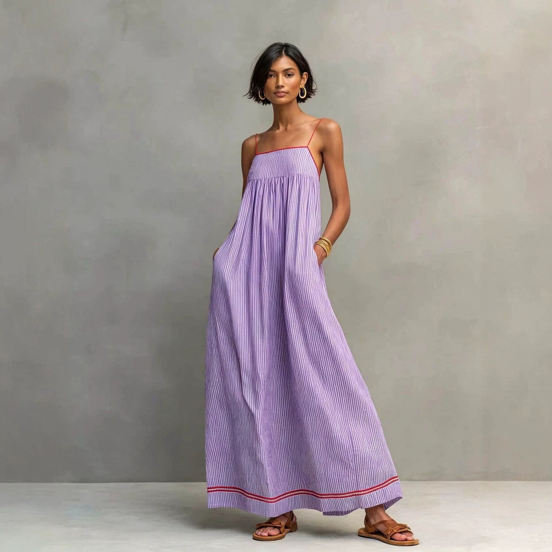 Seasonal Fashion Casual Strapless Sleeveless Long Dress