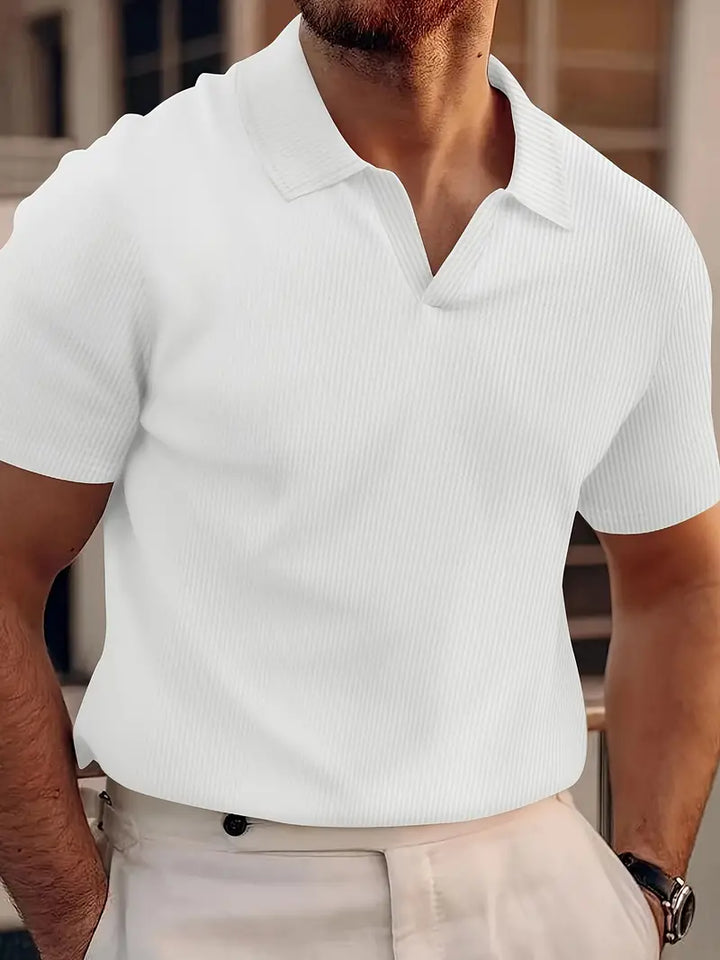 Herre poloshirt med korte ærmer, afslappet