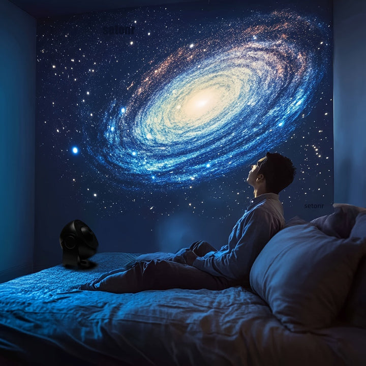 Galaxy Stjerneprojektor – Imponerende LED-rumprojektion med Timerfunktion