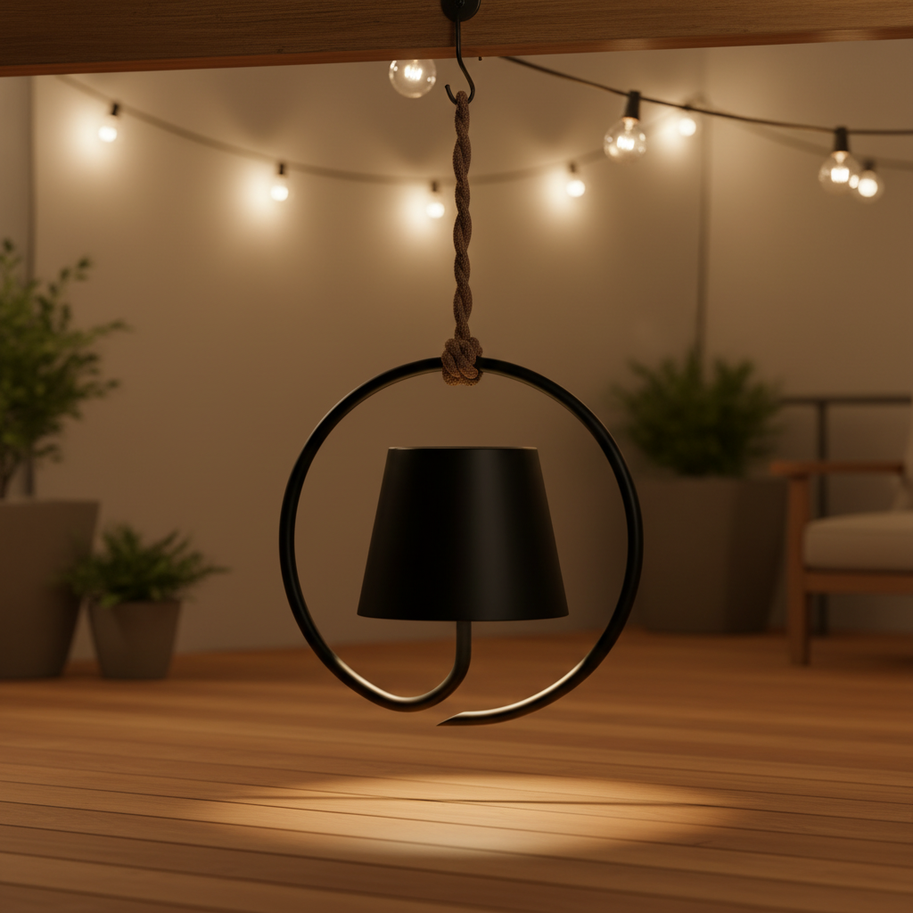 Genopladelig LED-hængelampe - LumiHalo