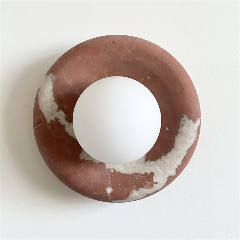 Indendørs vægarmatur i marmor Hako