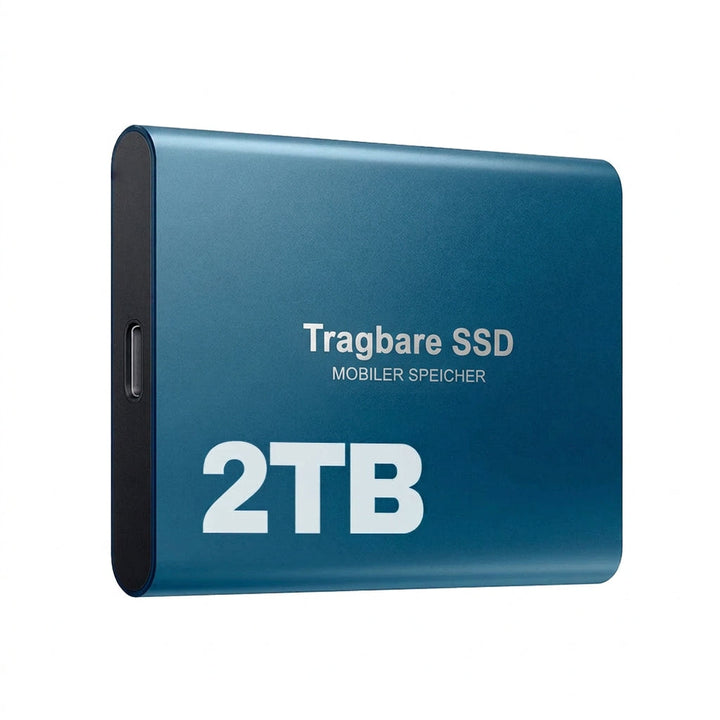 Bærbar ekstern SSD med USB-C, op til 1050 MB/s til højhastighedsoverførsler