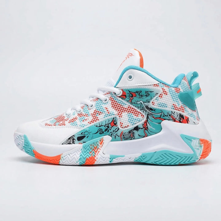 Court-sneakers med dristigt grafisk print - Seth