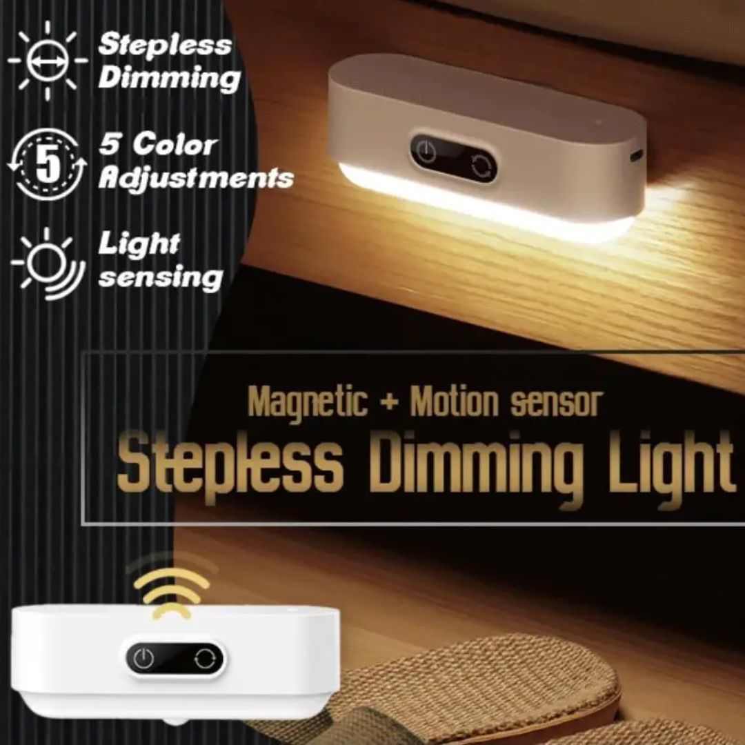 Magnetisk og dæmpbart LED-lys med sensor
