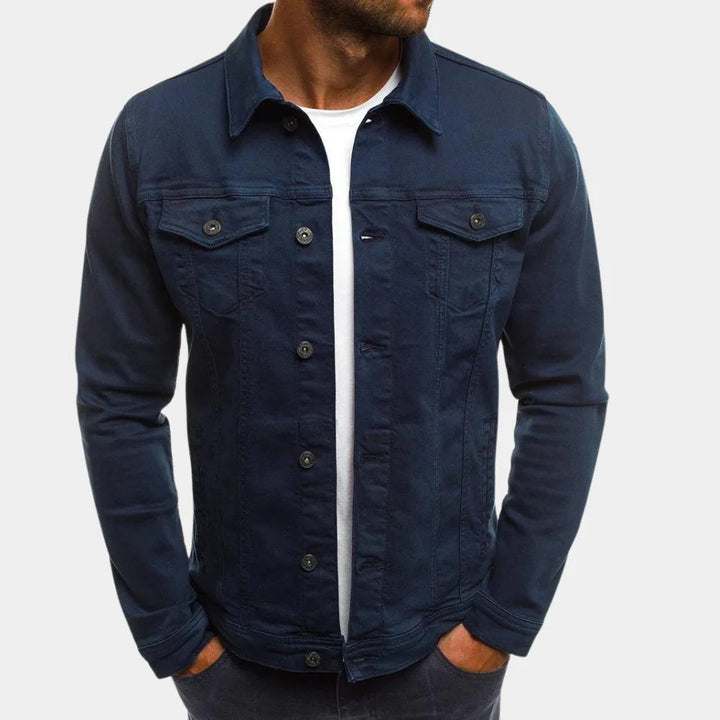 Casual denimjakke til mænd Tidløs stil møder hverdagskomfort