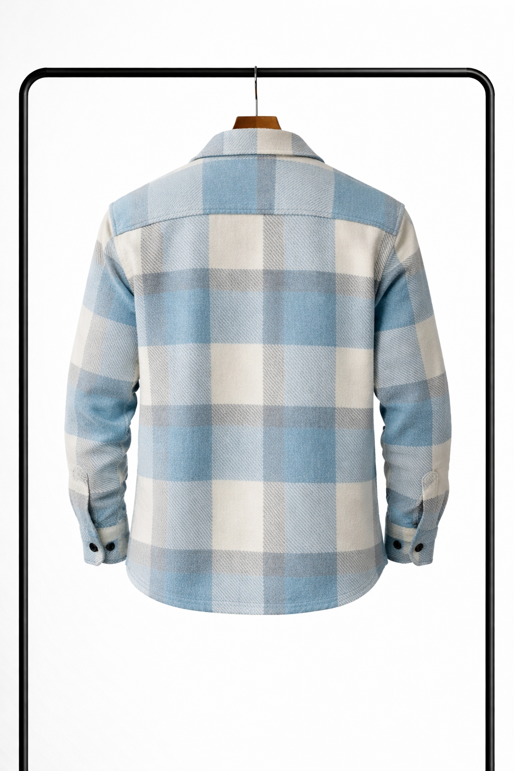 Klassisk ternet overshirt til mænd – varm, behagelig skjortejakke som mellemlag