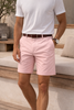 Taljerede herre-sommershorts – smart casual twill-design